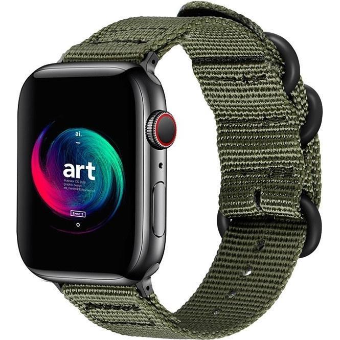 Thumbnail - Strap-it Armband (Nylon, Apple Watch), Uhrenarmband, Grün
