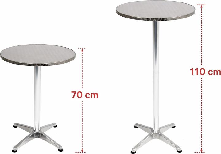 Actual product image Mojawo Bistro set 4-piece aluminium - stainless steel