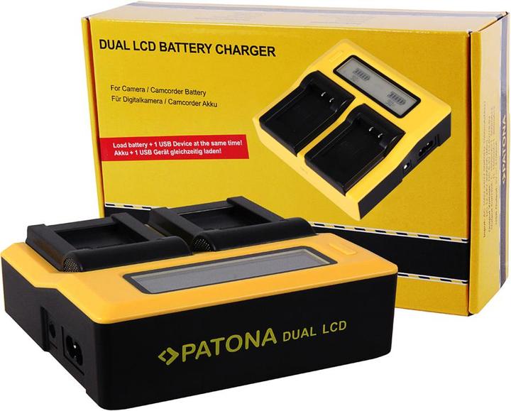 Actual product image Patona Panasonic BLF19 Dual LCD (Camera battery charger)