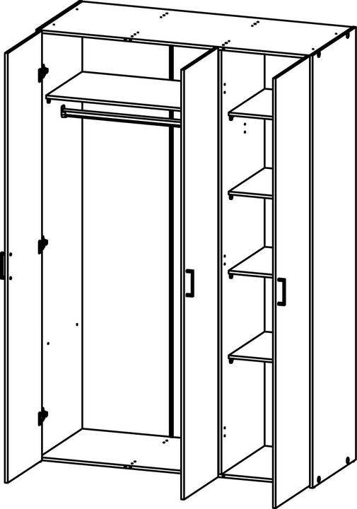 Actual product image Tvilum Space (115.80 x 49.50 x 175.40 cm)