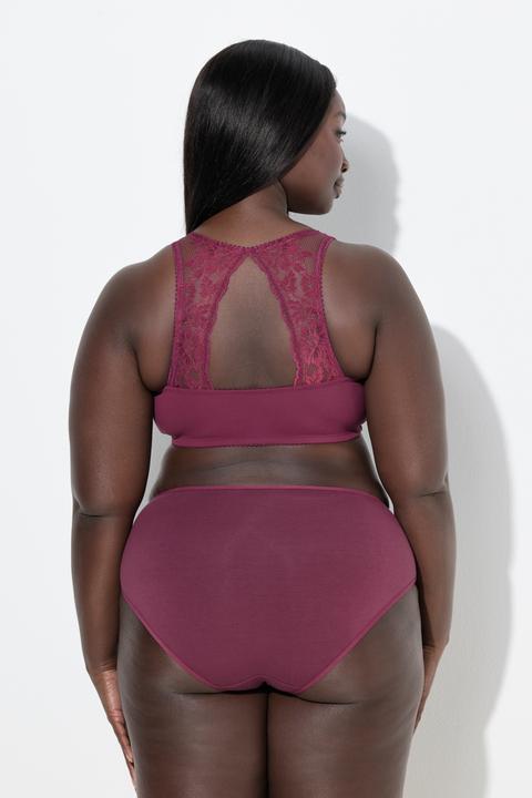 Actual product image Ulla Popken Lace Back Front Close Bralette (85 D)