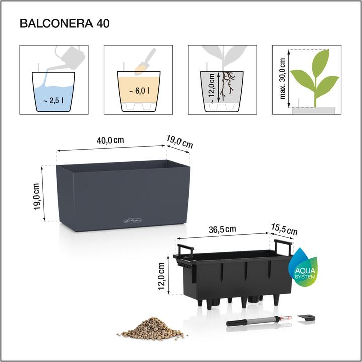 Actual product image Lechuza Balconera Cottage (50 x 19 x 19 cm)