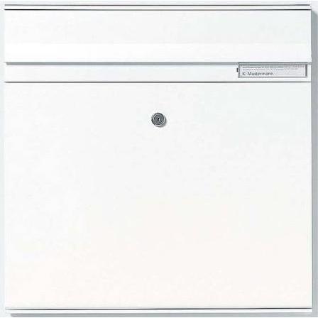 Siedle, Briefkasten, S. & Soehne Briefkasten-Modul weiss m.Einwurfk. BKM 611-4/4-0