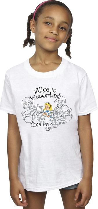 Immagine prodotto Disney Maglietta in cotone delle bambine Alice In Wonderland Time For Tea (128)