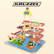 Actual product image Kruzzel Garage with parking spaces