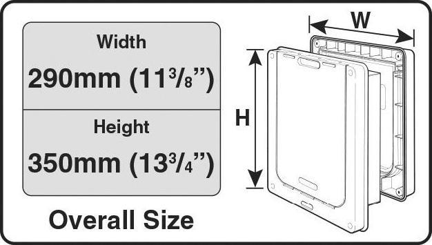 Produktbild Dog Mate Hundetüre (Magnetische Katzenklappe)