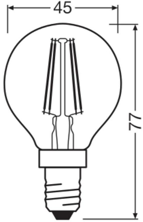 Produktbild Osram Led Base Classic P (E14, 470 lm, 3x)
