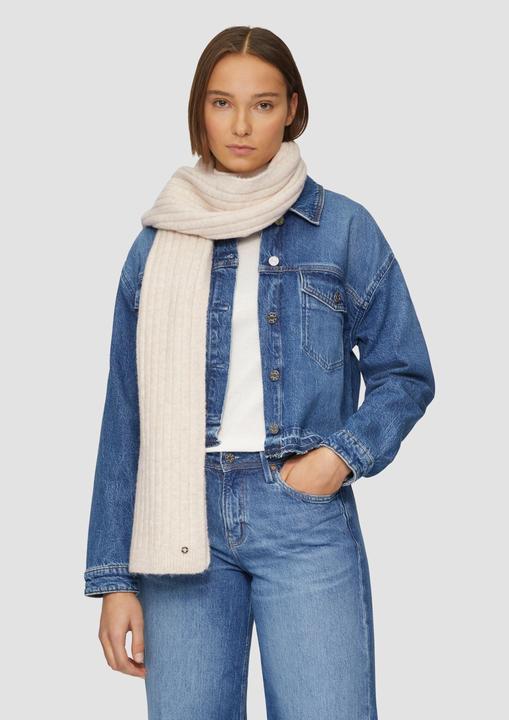 Image du produit S.Oliver Schal Gestrickter Schal mit Rippstruktur