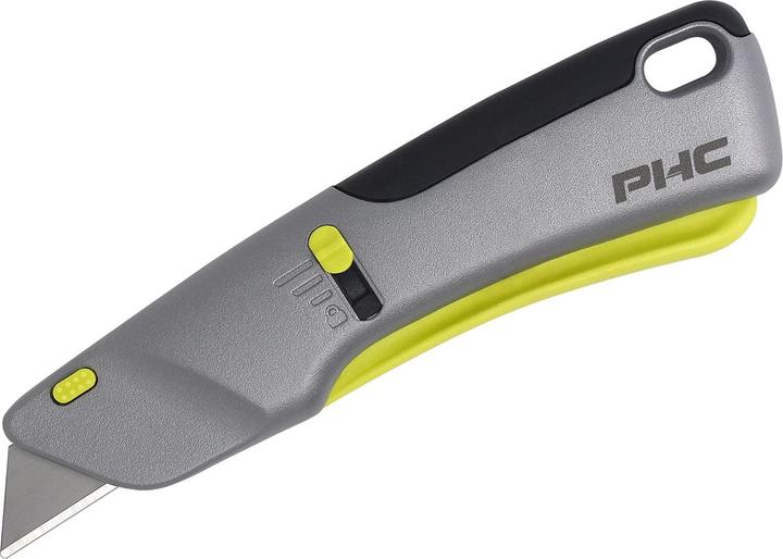 Actual product image Dedra Safety knife PHC Victa, retractable blade, grey (Cutters)