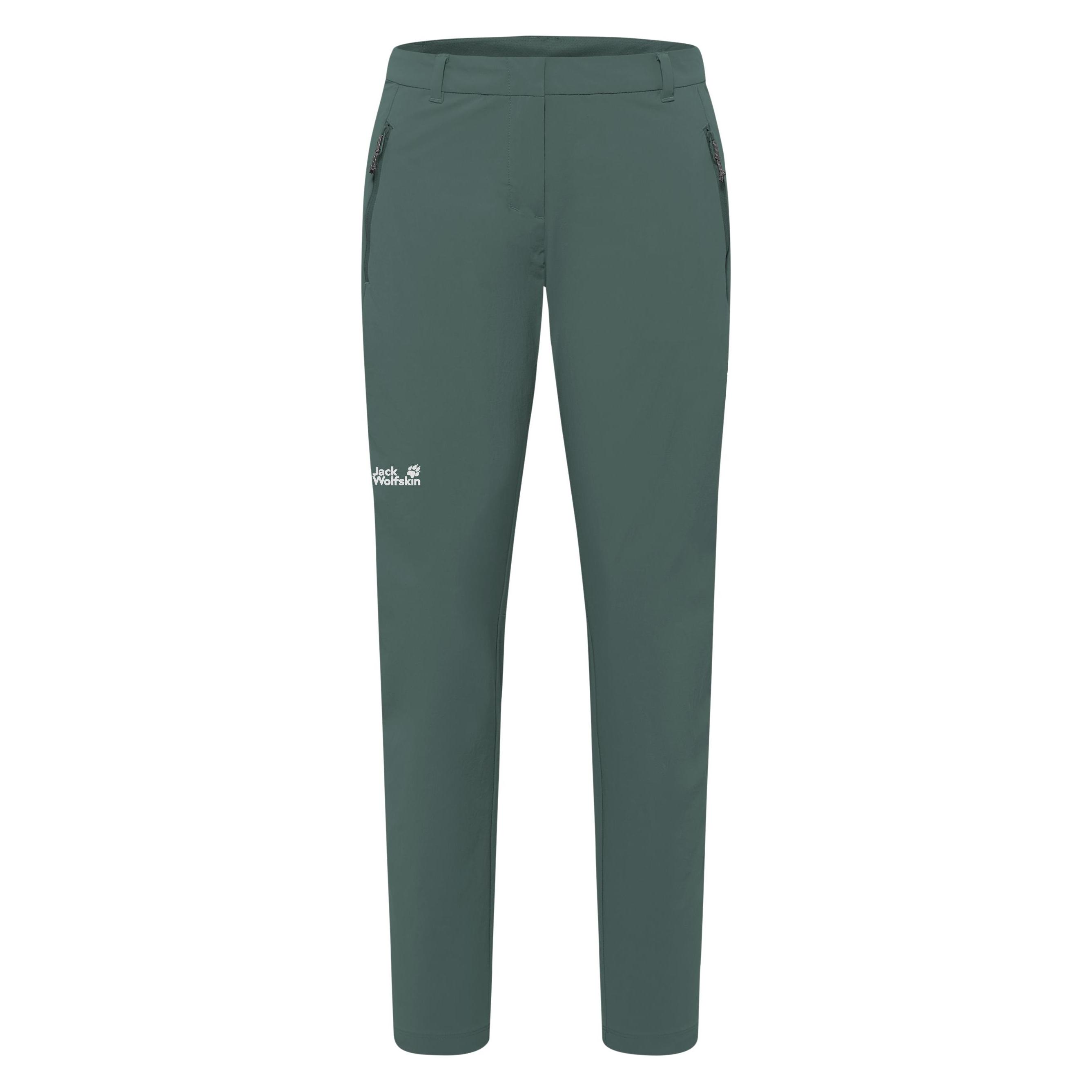 Jack Wolfskin, Damen, Outdoorhose, Hikeout Pants W (40), Grün