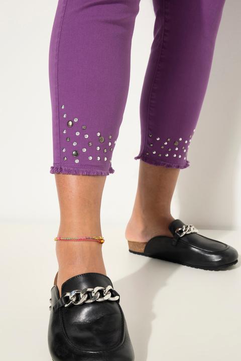 Immagine prodotto Angel of Style 7/8-Twillhose, verzierter Fransensaum, 5-Pocket (56)