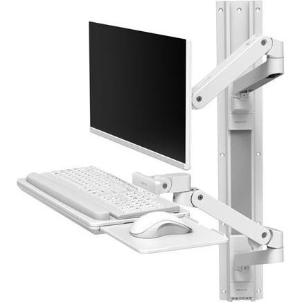 Ergotron LX PRO ARM WALL MOUNT SYSTEM white (Wand, 34.02"), Monitor Halterung, Weiss