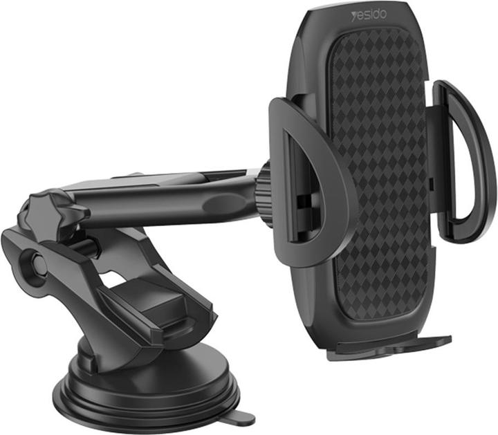 Yesido - Car Holder (C111) - Extendable Arm, 360° Rotation Angle, for Dashboard, Windshield - Black