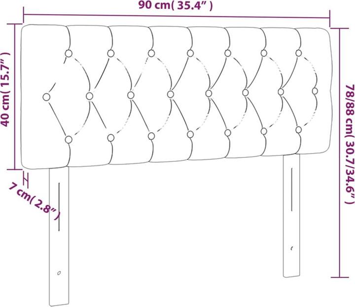 Actual product image vidaXL Naoma (200 x 7 x 128 cm)