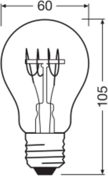 Produktbild Osram Led Base Classic A (E27, 550 lm, 2 x)