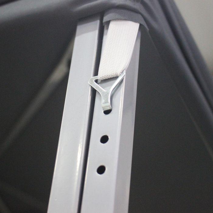 Actual product image Swisshandel24 Garden pavilion 3x3m Stable pavilion garden tent, party tent, steel, polyester, grey (295 cm, 295 cm)