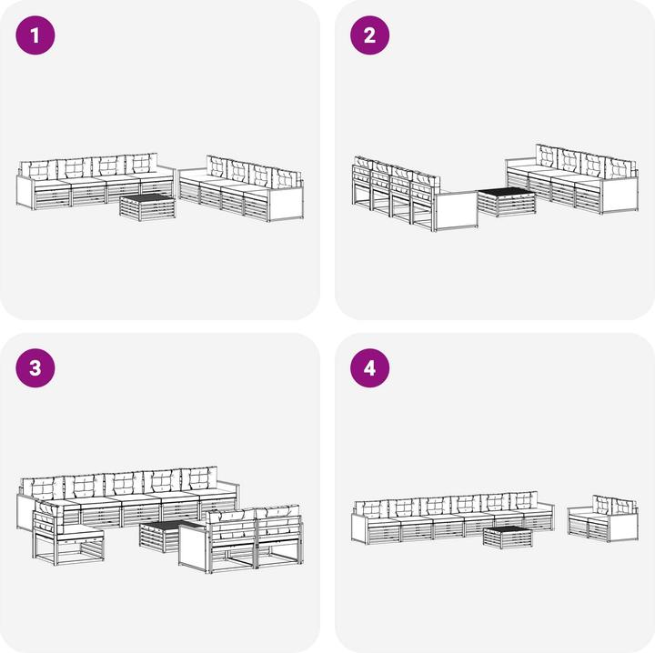 Produktbild vidaXL Outdoor-Sofagarnitur