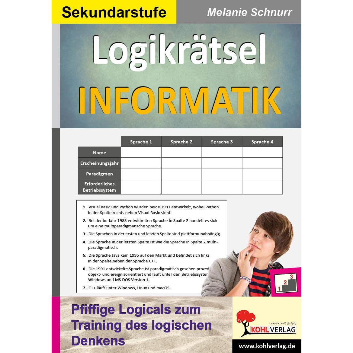 Logikrätsel Informatik, Schulbücher von Melanie Schnurr