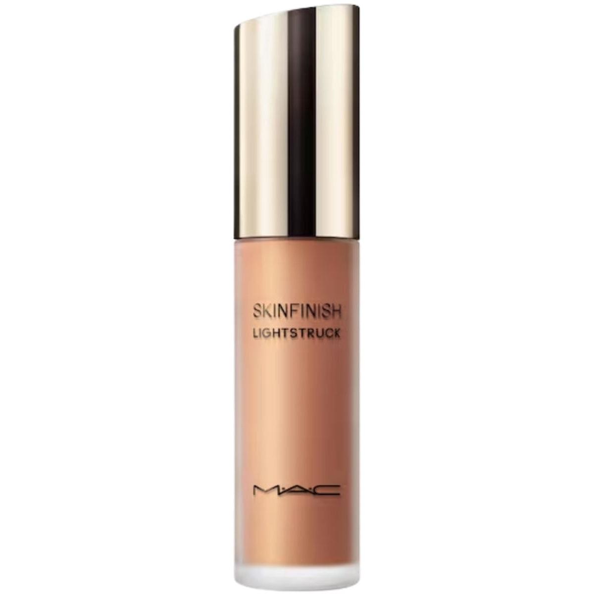 Mac Jeans Oro/Trasparente/Bronzo Illuminante + Bronzer, Mac Skinfinish Lighstruck Liquid Highlighter Bubbled Over 15Ml (Gonfio Di Bolle Di Sapone, Highlighter, 15 Ml)