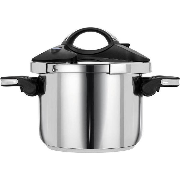 Smile - Multifunktioneller Schnellkochtopf 6 Liter - Schnellkochtopf - Schnellkochtopf -Induktion (5, Dampfgarer + Reisk...