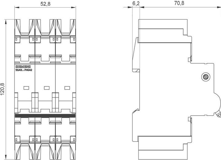 Produktbild Siemens SIEM 5SJ4316-7HG42 Leitungsschutzschalter 10kA 3pol. C, 16A