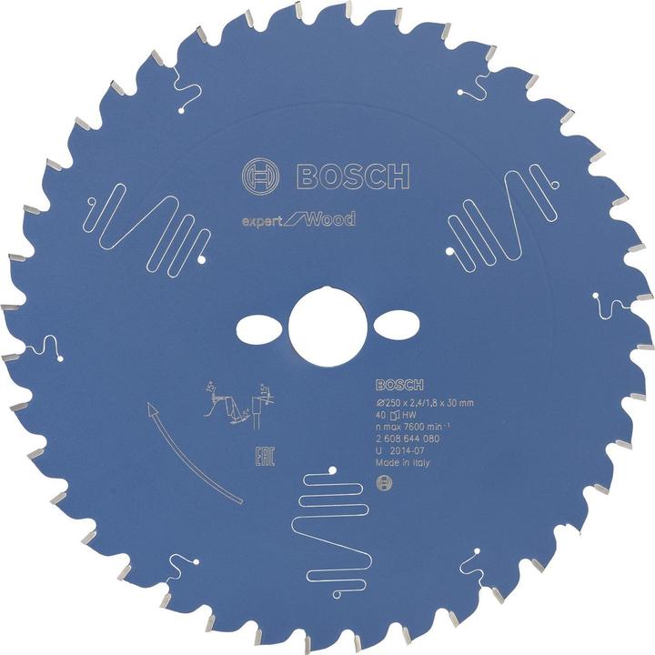 Actual product image Bosch Professional Zubehör Circular saw blade Expert for Wood, 250 x 30 x 2.4 mm, 40