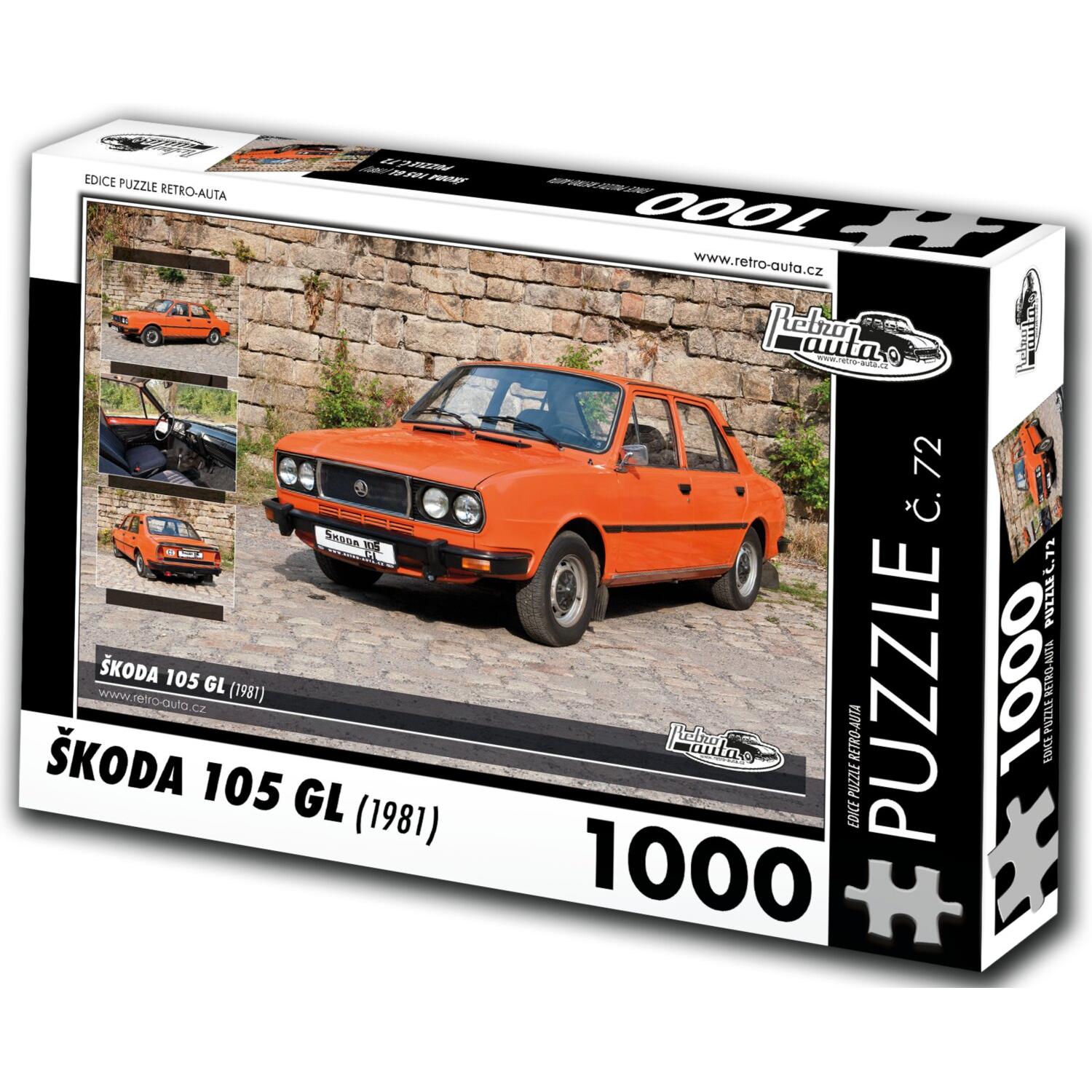 Retro-auta Puzzle Nr. 72 'koda 105 GL (1981) 1000 Teile