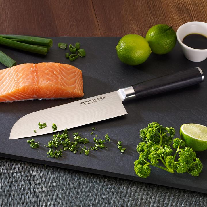 Produktbild Echtwerk Damast Santokumesser (18 cm)