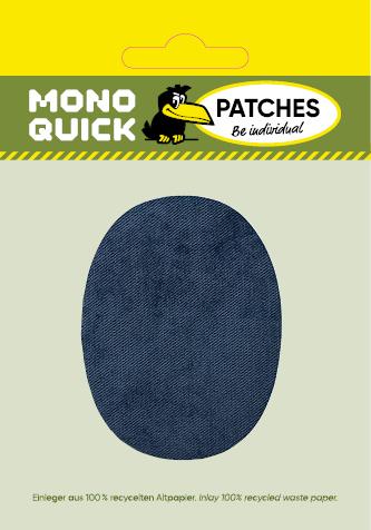 Actual product image Mono Quick Oval fabric patches (2 x)