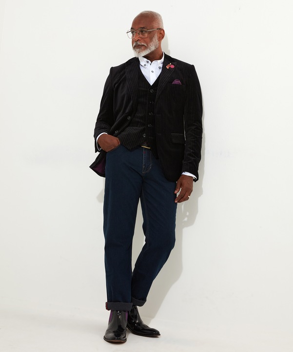 Image du produit Joe Browns Classic Velvet Pinstripe Suit Blazer avec doublure contrastée (54)