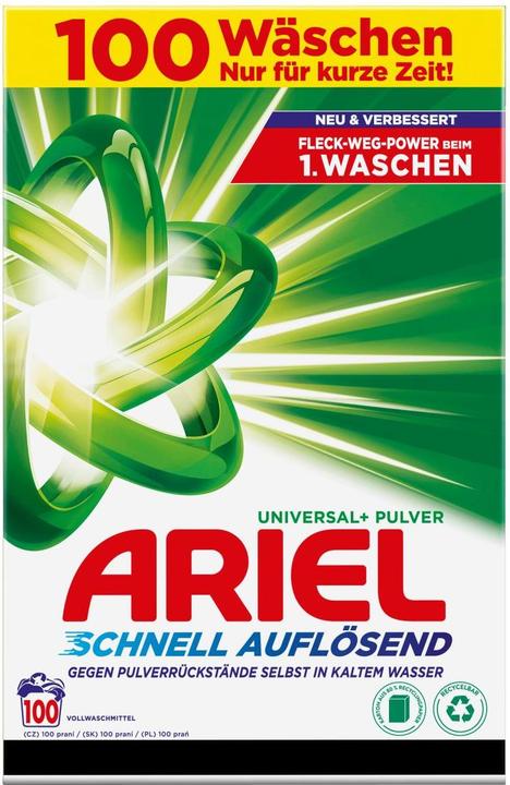 Produktbild Ariel Universal+ (100 Waschgänge, Waschpulver)