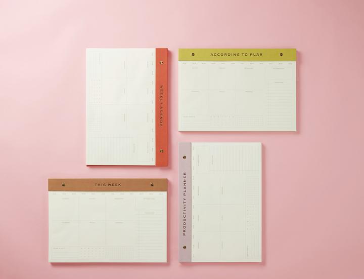 Produktbild Designworks Weekly Notepad - Matcha - According To Plan
