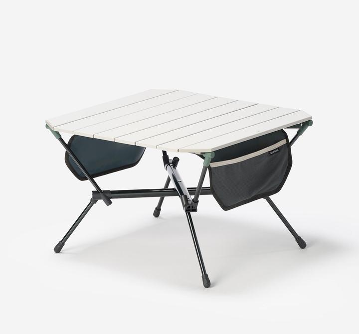 Actual product image Quechua Campingtisch niedrig 500 kompakt beige/grün