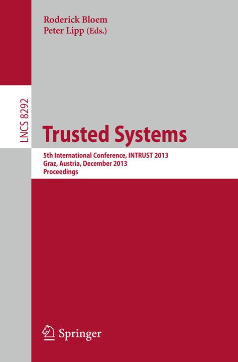 Trusted Systems (Englisch, Peter Lipp, Roderick Bloem, 2013)
