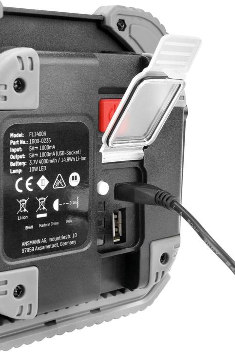 Actual product image Ansmann LED construction spotlight (1400 lm)