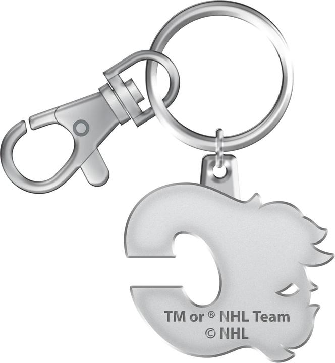 Actual product image Inglasco Calgary Flames NHL Logo Keyring