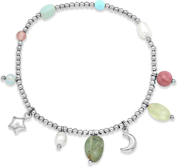Argent, Blanc, Rose, Turquoise, Vert