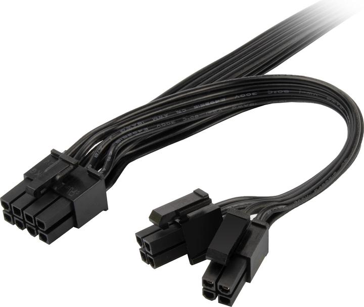 Productafbeelding Silverstone SST-PP13 - EPS 8-pins-in-EPS 8-pins-en-(4+4)-pins splitter voor voedingen