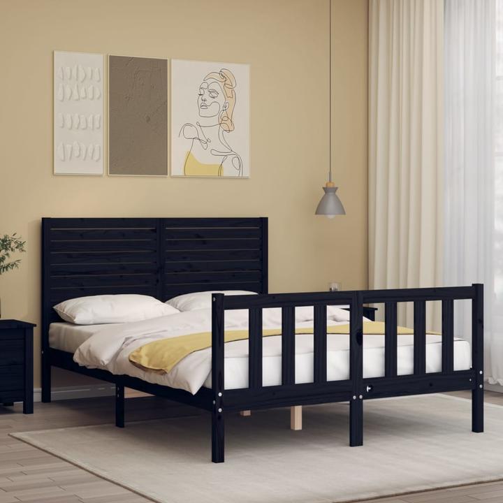 Produktbild vidaXL Bettrahmen (135 x 190 cm)