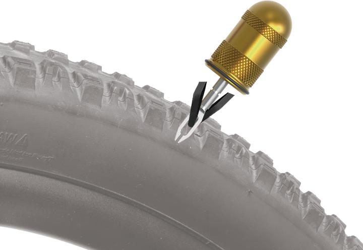 Image du produit Topeak Tubi Pod, pod en aluminium avec Air Stopper & Kit de réparation de pneus Tubeless