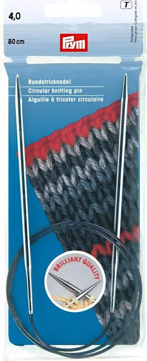Produktbild Prym Rundstricknadel MS silber 80 cm 6,00 mm