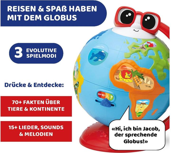Actual product image Chicco Edu Globe, educational German-speaking globe, for learning geography, music, knowledge (German)