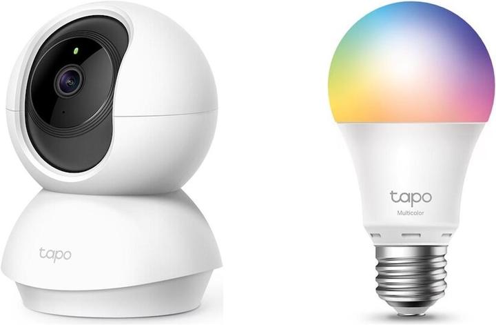 Actual product image TP-Link Tapo C210 with Tapo LED lamp