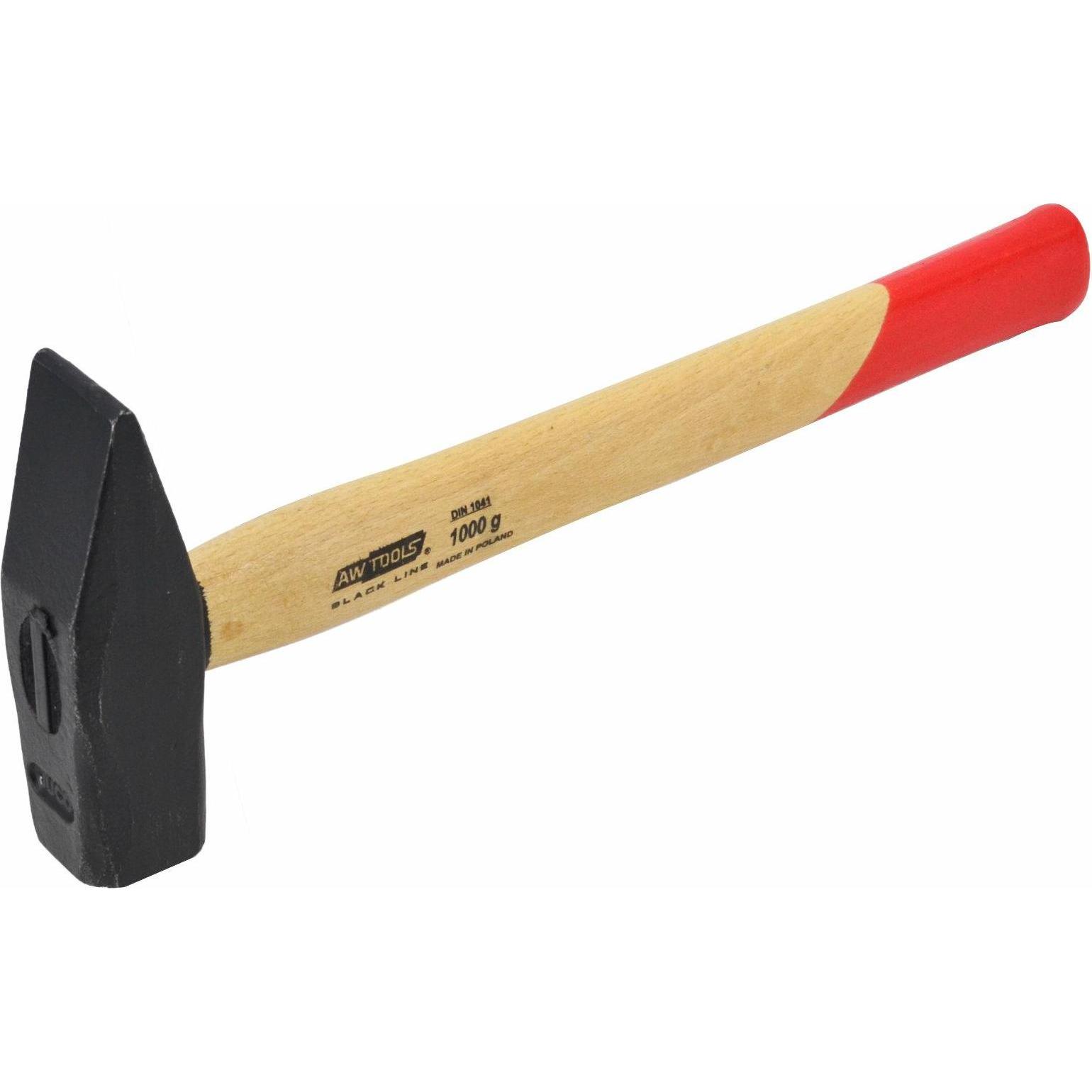 Thumbnail - Awtools, Hammer, Młotek ślusarski 1,0 kg Trzonek Drewniany Black Line (1150 g)