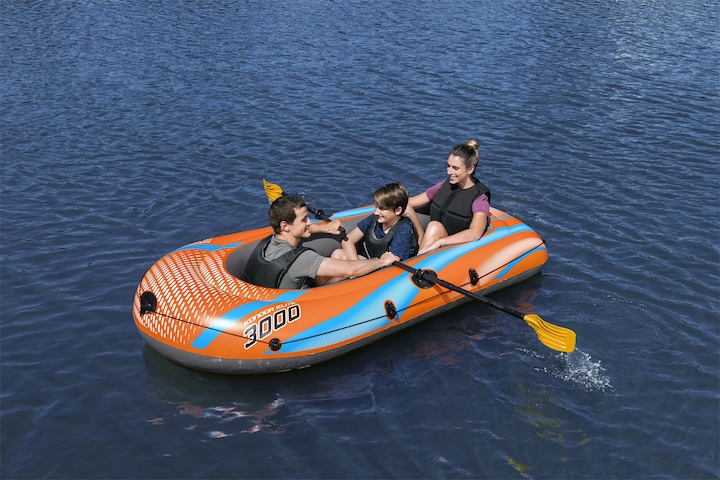 Immagine prodotto Bestway 8'1" x 48"/2.46m x 1.22m Set di zattere Kondor Elite 3000 (246 cm, 3 pers.)
