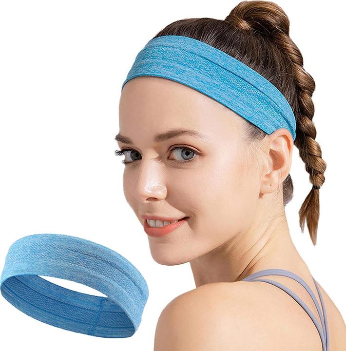 Image du produit Hurtel Bandeau élastique en tissu pour la course à pied fitness bleu