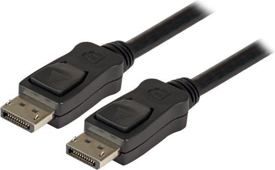 Produktbild EFB Elektronik DisplayPort 1.2 Anschlusskabel, 4K60HZ Stecker-Stecker, ZDG-Premiumstecker, 1m, schwarz (1 m, DisplayPort, 1.2)