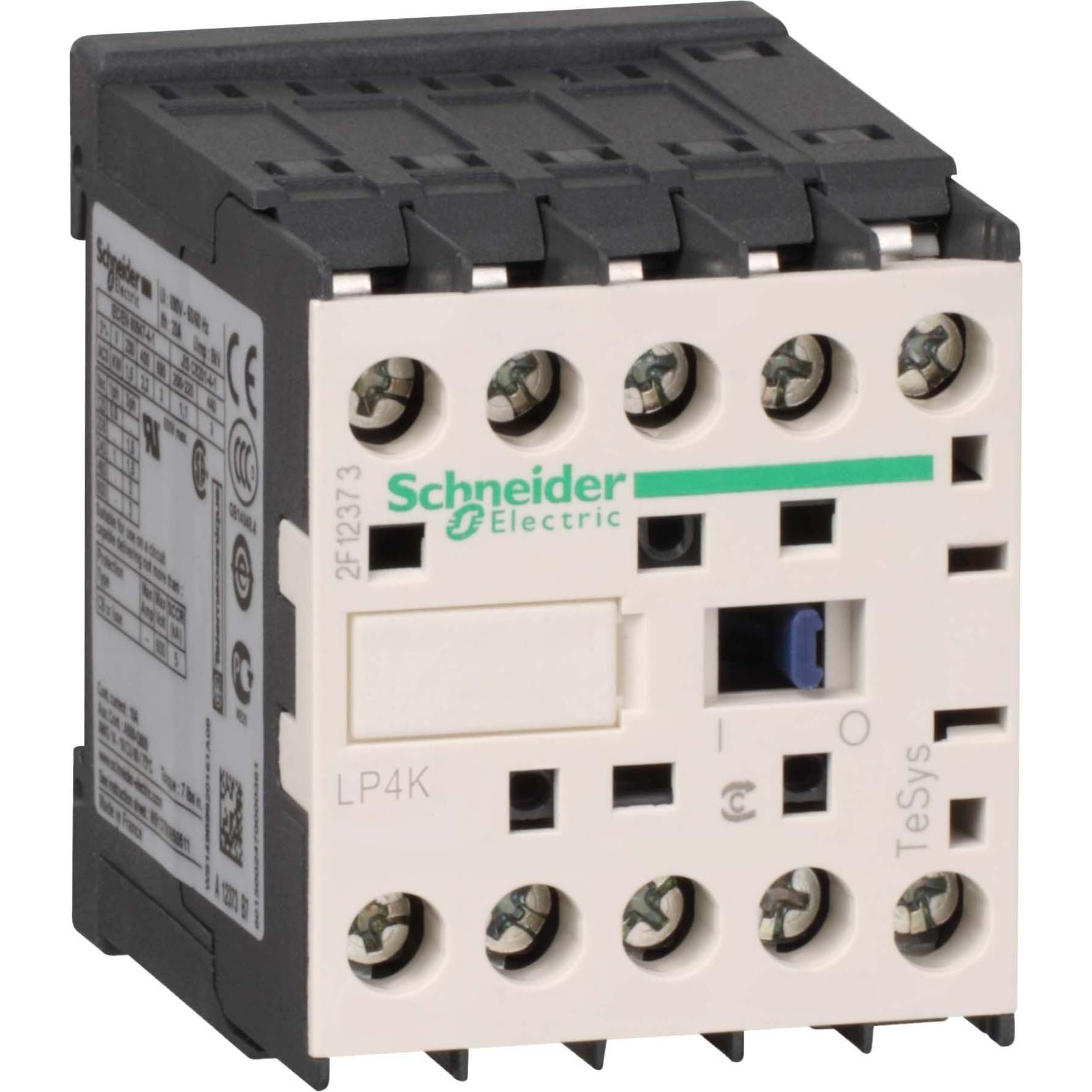 Schneider Electric Contactor-3NO 6A AC3 poles, Relais