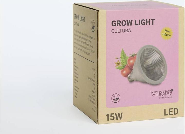 Produktbild Venso E27 Pflanzenlampe "Cultura" 15W 60° (LED, 240 V)