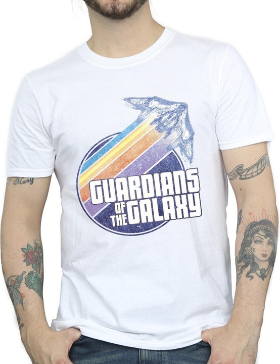 Produktbild Guardians of the Galaxy Badge Rocket TShirt (M)